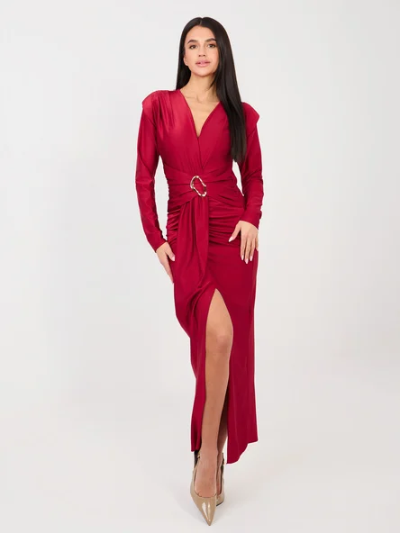 Rochie Dama Maxi, Petrecuta, ITALY MODA, Rosu de Petrecere