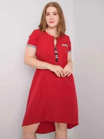 Rochie Dama Mini, Rochie dreapta, LAKERTA, Rosu Casual