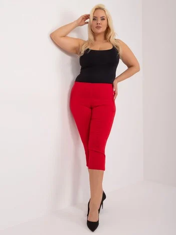 Pantaloni Dama Conica, Guler inalt, New Fashion, Rosu Eleganta Office