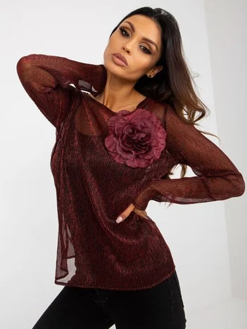 Compleu Dama Maneca lunga, Elegant, LAKERTA, Rosu de Petrecere