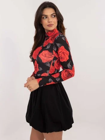 Rochie Dama Maxi, Floral, ITALY MODA, Rosu de Sarbatori