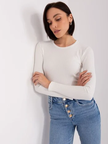 Bluza Dama Maneca lunga, Dungi, BASIC FEEL GOOD, Ecru Casual