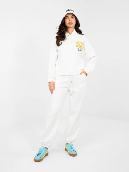 Compleu Dama Maneca lunga, Mansete elastice, RUE PARIS, Ecru