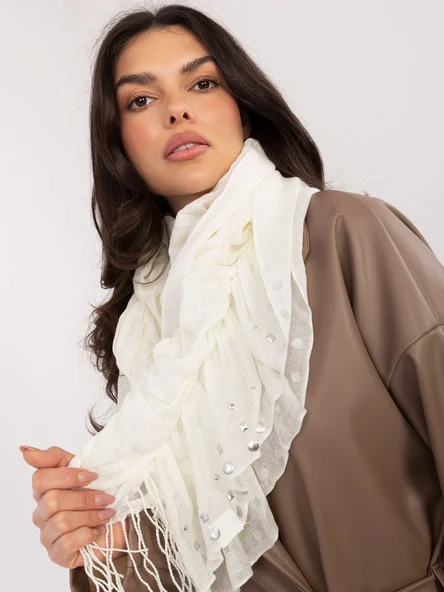 Bandana Dama Imprimat, Viscoza, Fashion Hunters, Ecru