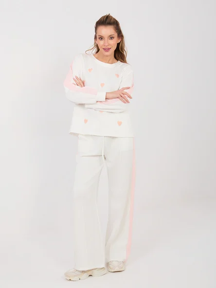 Compleu Dama Maneca lunga, Imprimat, RUE PARIS, Ecru Casual