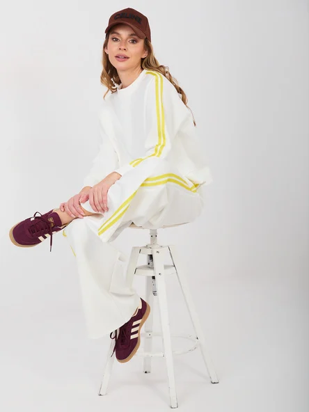 Compleu Dama Maneca lunga, Larga, RUE PARIS, Ecru Casual