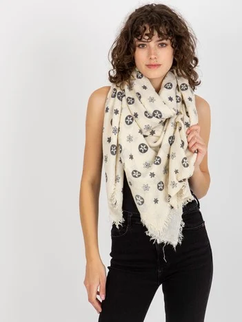Bandana Dama Imprimat, Acril, Fashion Hunters, Ecru