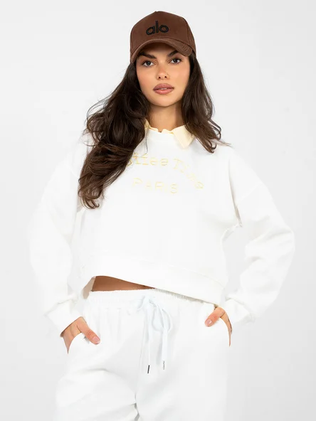 Compleu Dama Maneca lunga, Imprimat, ITALY MODA, Ecru Casual