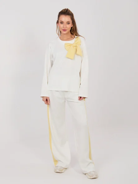 Compleu Dama Maneca lunga, Larga, RUE PARIS, Ecru Casual