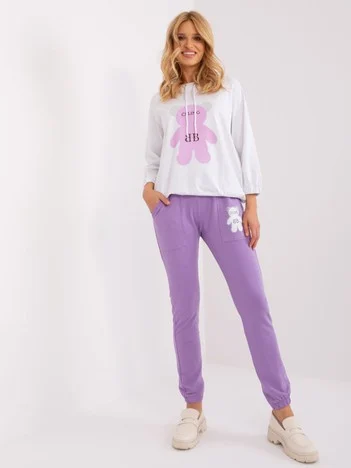 Compleu Dama Maneca lunga, Mansete elastice, RELEVANCE, Mov Casual