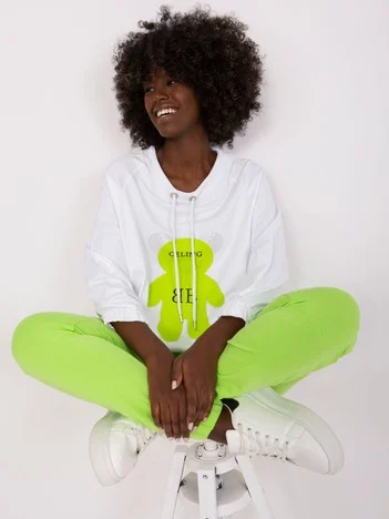 Compleu Dama Maneca lunga, Mansete elastice, RELEVANCE, Lime Casual