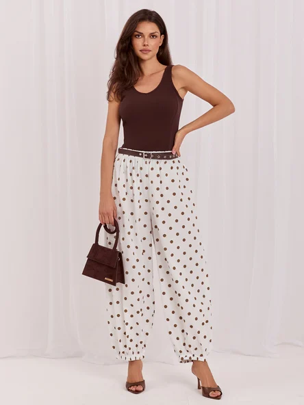 Pantaloni Dama 7/8, Buline, ITALY MODA, Ecru