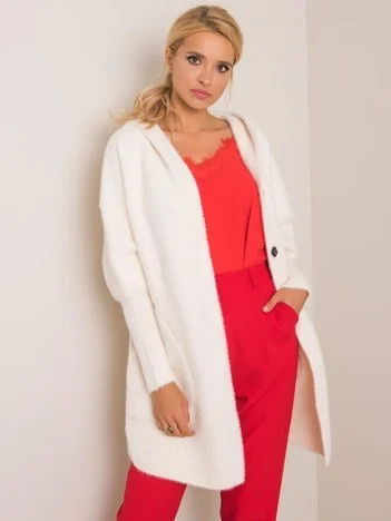 Palton Dama Maneca lunga, Oversize, Fashion Hunters, Ecru de Vara