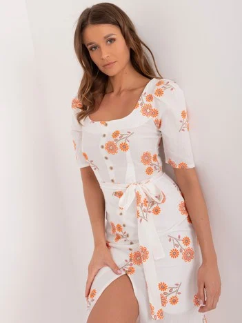 Rochie Dama Midi, Rochie creion, LAKERTA, Ecru