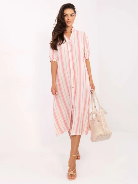 Rochie Dama Midi, Dungi, Och Bella, Roz de Vara