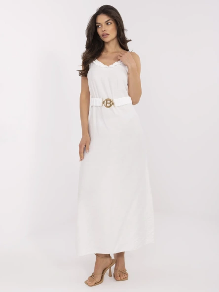 Rochie Dama Maxi, Lejera, ITALY MODA, Ecru de Vara
