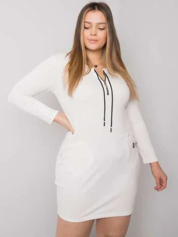 Rochie Dama Maxi, Rochie dreapta, RELEVANCE, Ecru Eleganta Office