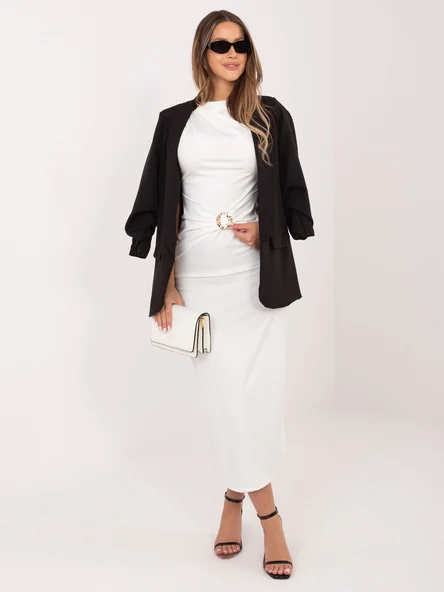 Rochie Dama Midi, Rochie creion, RUE PARIS, Ecru Eleganta