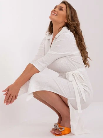 Rochie Dama Midi, Rochie dreapta, LAKERTA, Ecru Eleganta Office