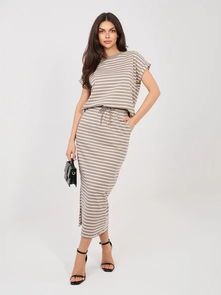Fusta Dama Midi, Dungi, Sublevel, Bej Casual