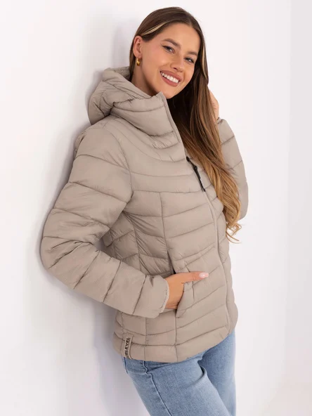 Jacheta Dama Geometric, Guler inalt, Sublevel, Bej de Vara Marimi Mari