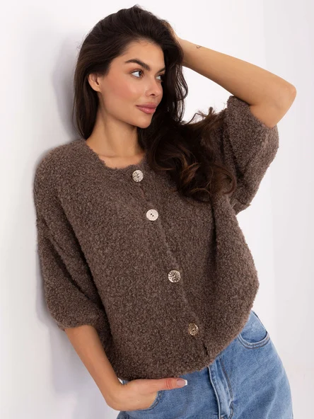 Pulover Dama Maneca 3/4, Elegant, ITALY MODA, Bej Eleganta Office