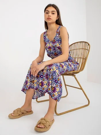 Rochie Dama Midi, Lejera, Fresh Made, Mov de Vara