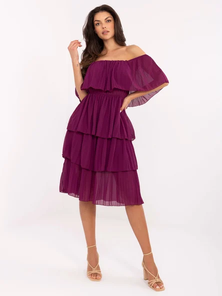 Rochie Dama Fara maneci, Lejera, Och Bella, Mov de Vara