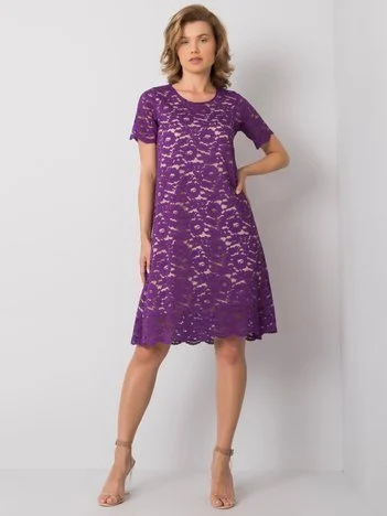 Rochie Dama Mini, Imprimat, LAKERTA, Mov de Ocazie Nunta