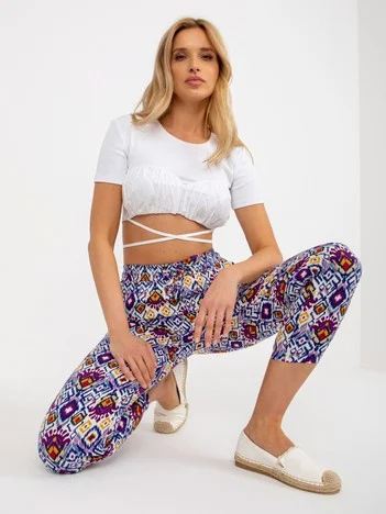 Pantaloni Dama Dreapta, Guler inalt, Sublevel, Mov Casual Marimi Mari