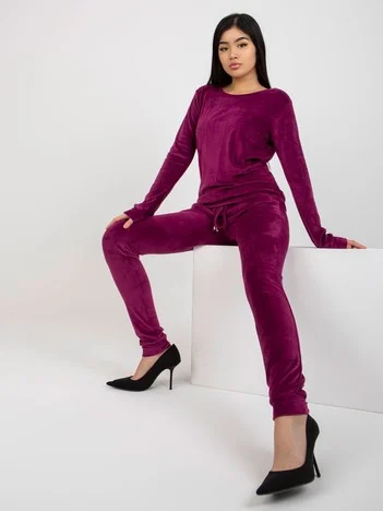 Compleu Dama Maneca lunga, Mansete elastice, RUE PARIS, Mov Casual