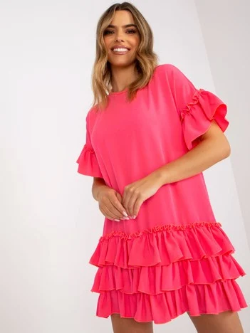 Rochie Dama Mini, Rochie dreapta, RUE PARIS, Roz de Vara