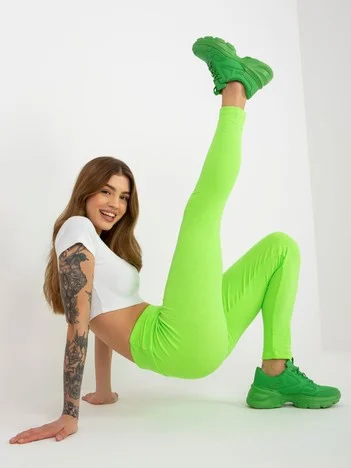 Colanti Dama Dungi, Conica, ex moda, Verde Casual