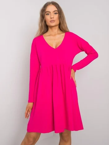 Rochie Dama Maxi, Lejera, RUE PARIS, Fucsia Eleganta Office