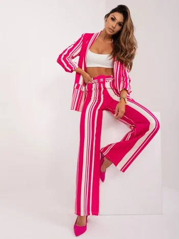 Pantaloni Dama Dungi, Elegant, ITALY MODA, Fucsia de Petrecere Marimi Mari