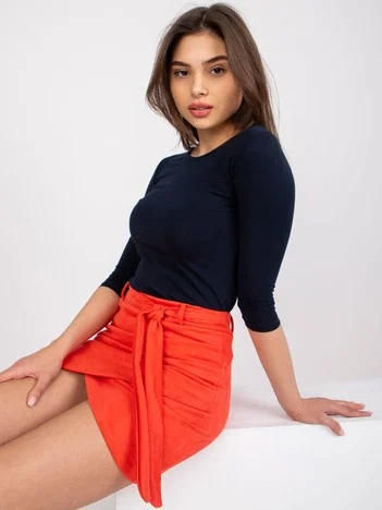 Bluza Dama Maneca 3/4, Decolteu rotund, BASIC FEEL GOOD, Bleumarin Eleganta Office