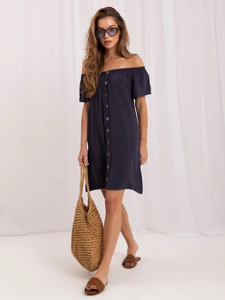Rochie Dama Mini, Oversize, Sublevel, Bleumarin de Vara