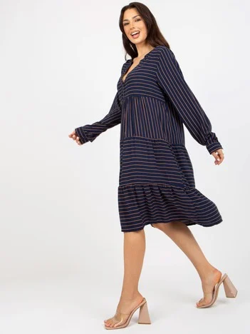 Rochie Dama Maxi, Dungi, Sublevel, Bleumarin Eleganta Office