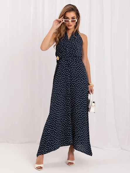Rochie Dama Maxi, Buline, ITALY MODA, Bleumarin de Vara