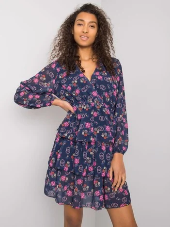 Rochie Dama Maxi, Rochie creion, RUE PARIS, Bleumarin Eleganta Office