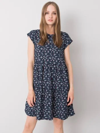 Rochie Dama Mini, Imprimat, STITCH & SOUL, Bleumarin Casual
