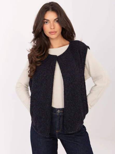 Vesta Dama Fara maneci, Imprimat, RUE PARIS, Bleumarin Casual