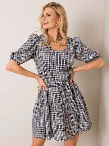 Rochie Dama Mini, Floral, LAKERTA, Bleumarin Casual