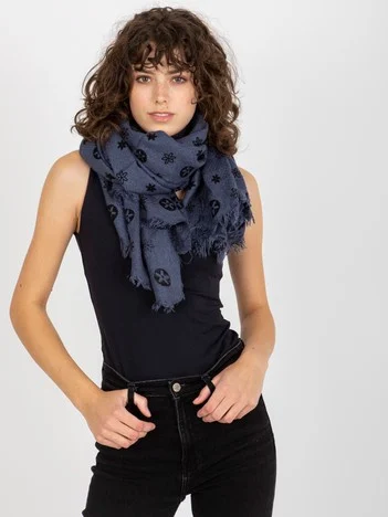 Bandana Dama Imprimat, Acril, Fashion Hunters, Bleumarin
