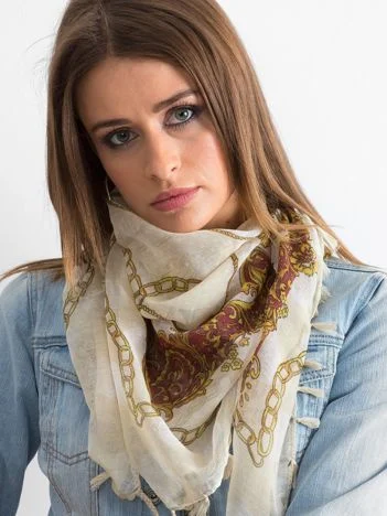 Bandana Dama Floral, Viscoza, Fashion Hunters, Bej