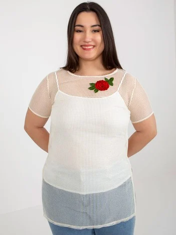 Bluza Dama Mini, Elegant, LAKERTA, Bej de Petrecere
