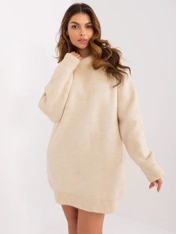 Rochie Dama Mini, Decolteu rotund, BADU, Bej Eleganta Office