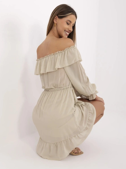 Rochie Dama Maxi, Lejera, Och Bella, Bej de Vara