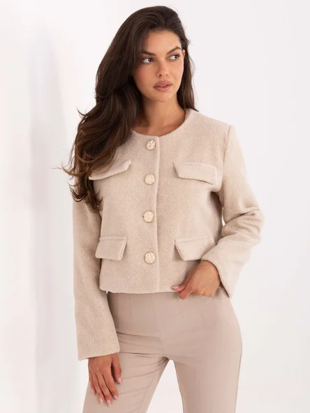 Jacheta Dama Mini, Elegant, RUE PARIS, Bej Eleganta Office