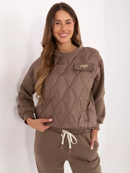 Compleu Dama Maneca lunga, Conica, ITALY MODA, Maro Casual
